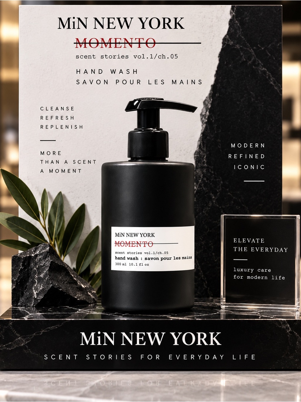 MiN New York, Momento Scent Stories Hand Wash 10.1 fl oz 300 mI Luxury Amenity